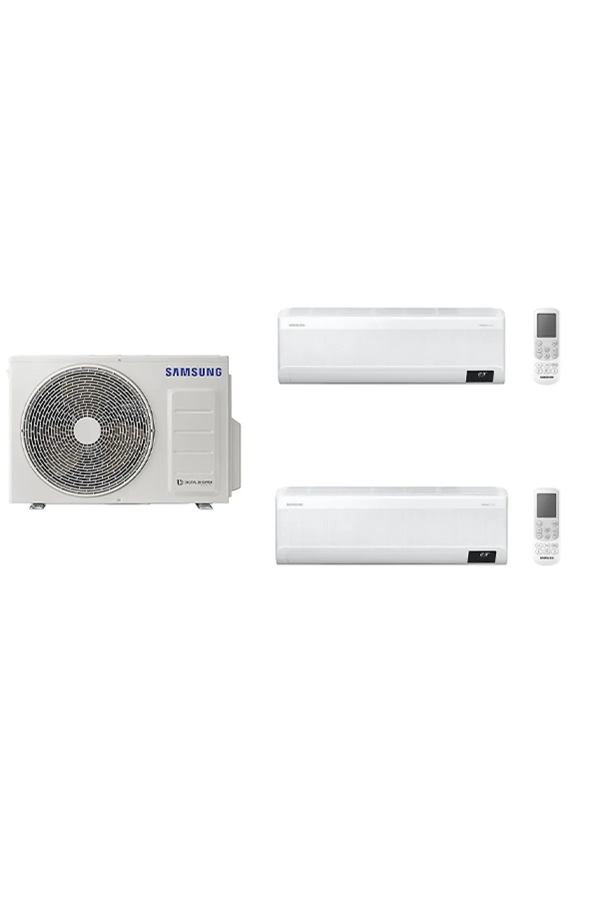 Samsung Windfree™ Multi Klima Takımı 1+2 Sistem 18+18 Btu/h İç Ünite 8 kW Dış Ünite