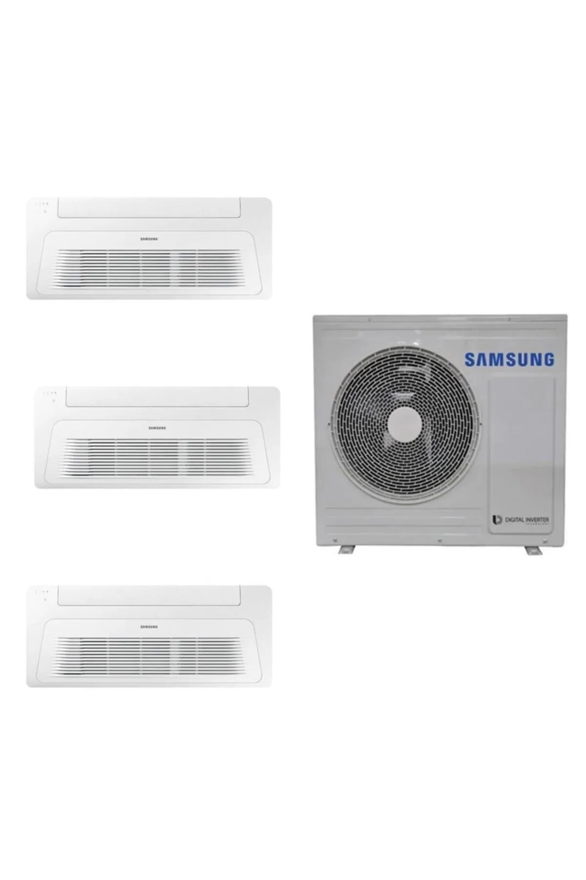 Samsung Wind Free Multi Tek Yön Kaset 1+3 Sistem (AJ068TXJ3KH/EA ) 9+9+12 Btu Iç 6,8 Kw Dış Ünite